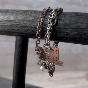 Roll Tide Alabama Mixed Metal Bracelet Bangle